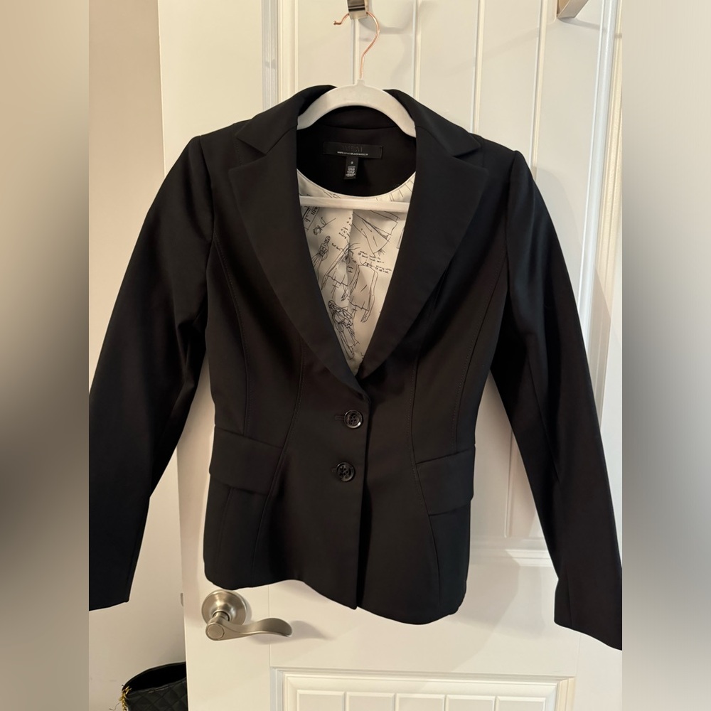 WHBM Black Blazer Size 0